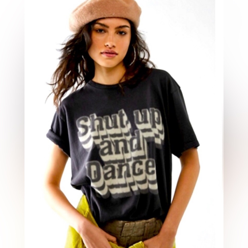 🤩🤘 *MOTHER* THE ROWDY TEE  “SHUT UP AND DANCE” BLK/WHITE XL! ❤️